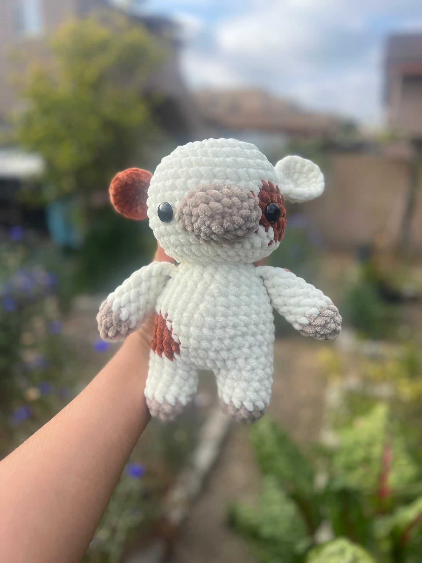 Brown and Cream Cow Plushie