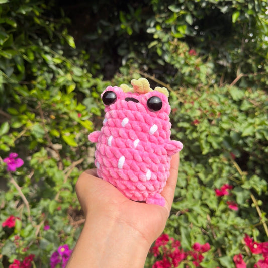 Strawberry Frog Plushie - Pink