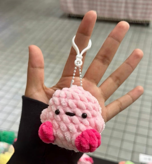 Baby Pink Alien Keychain